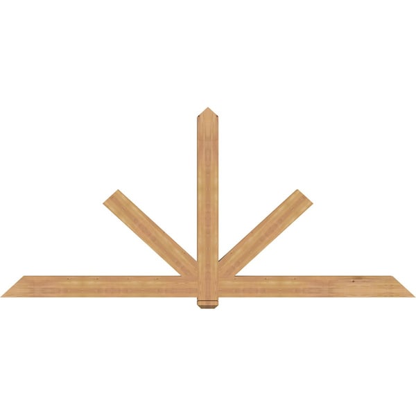 Ekena Millwork Kennewick Timber Gable Bracket, Western Red Cedar, 108"W x 49"H x 3 1/2"D x 5 1/2"F, 11/12 Pitch GBW108X49X0406KEN00SWR - main